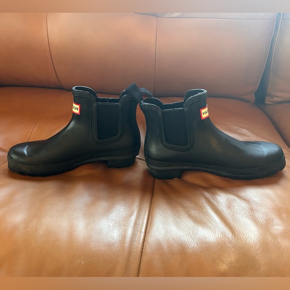Hunter Black Ankle Rain Boots - Picture 5 of 10